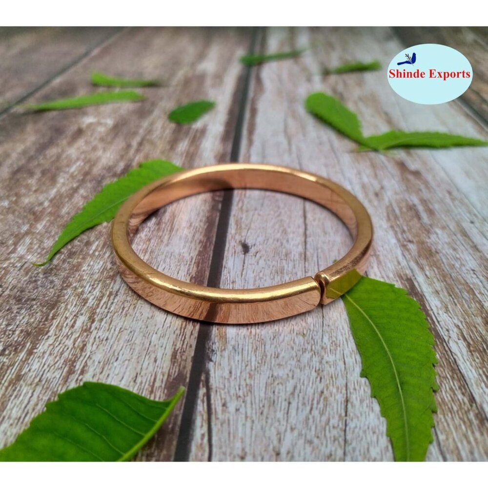 Solid Copper Kada For Stylish Wellness - Sleek, H… - image 4